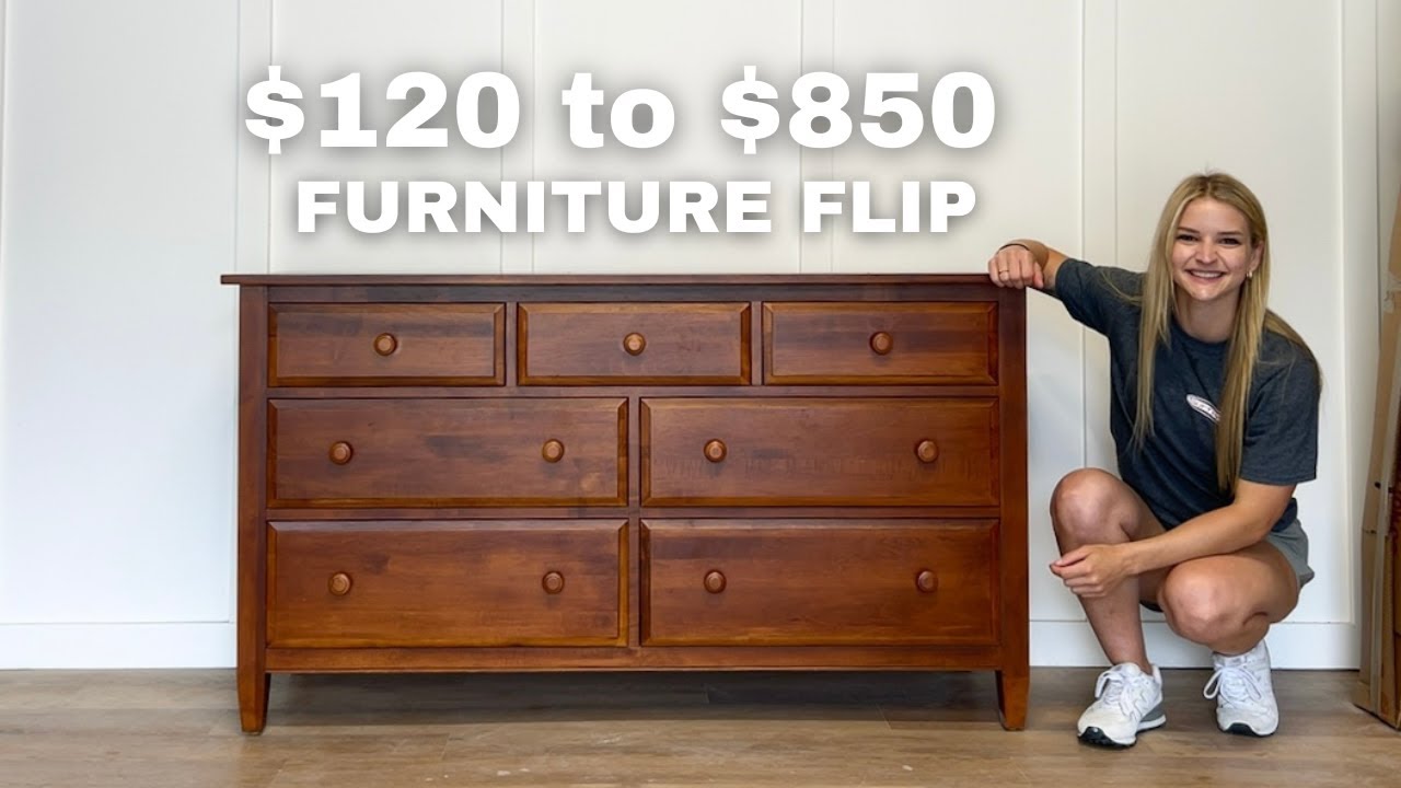 $120 to $850 Furniture Flip!