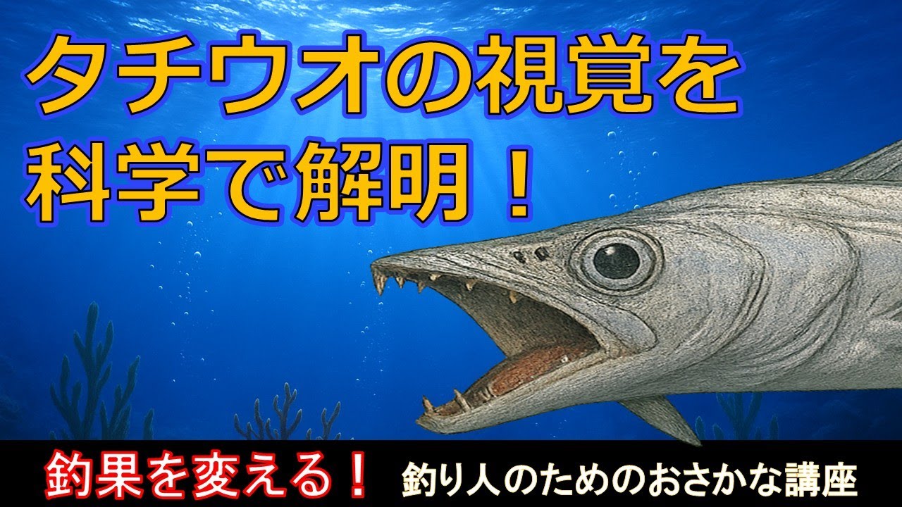 タチウオの目はどう見えている？最新研究で分かった“視覚の秘密”を徹底解説【釣り人のためのおさかな講座#3】