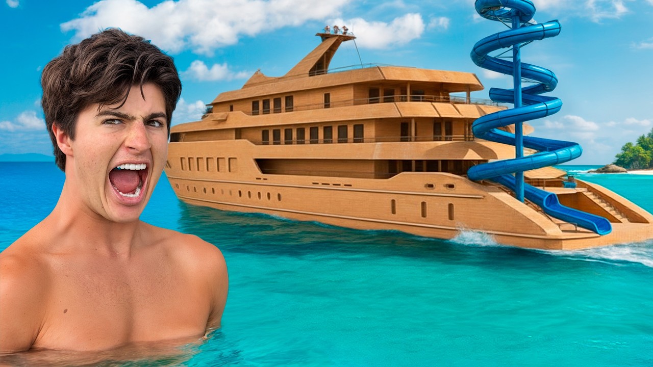 SOBREVIVI NO MAIOR BARCO DE PAPELÃO POR 24 HORAS - Natan por Aí