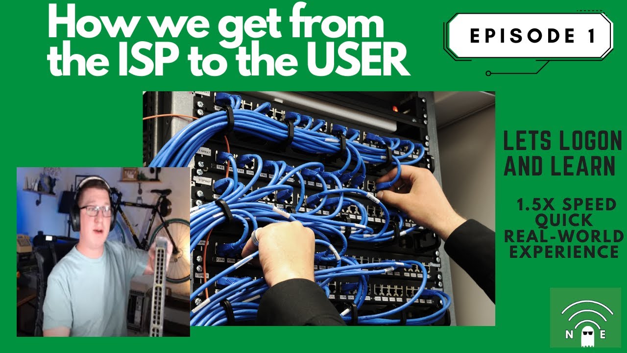 IT Technician Training Course- EP:1  A Highlevel view ISP - Router - Switch - Patch to User