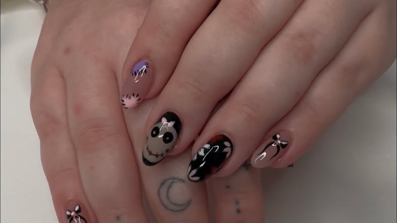 From Joy to Nails Ep.1 | Dark Whimsical Nail Art Inspired by My Client’s Favorite Things