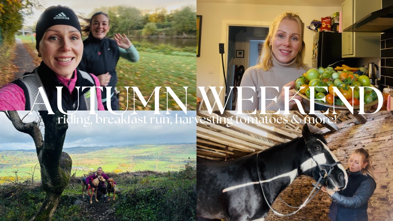 AUTUMN DAYS | riding, countryside walks,harvesting the last of the tomatoes & a run with a friend