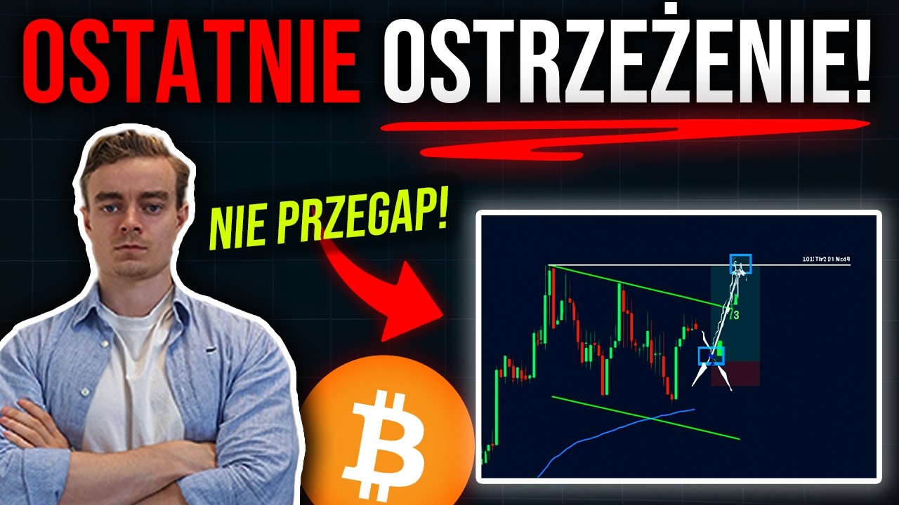 ⏰MAŁO CZASU:️ BITCOIN na SKRAJU DUŻEGO RUCHU! OGROMNE LIKWIDACJE NIEBAWEM.