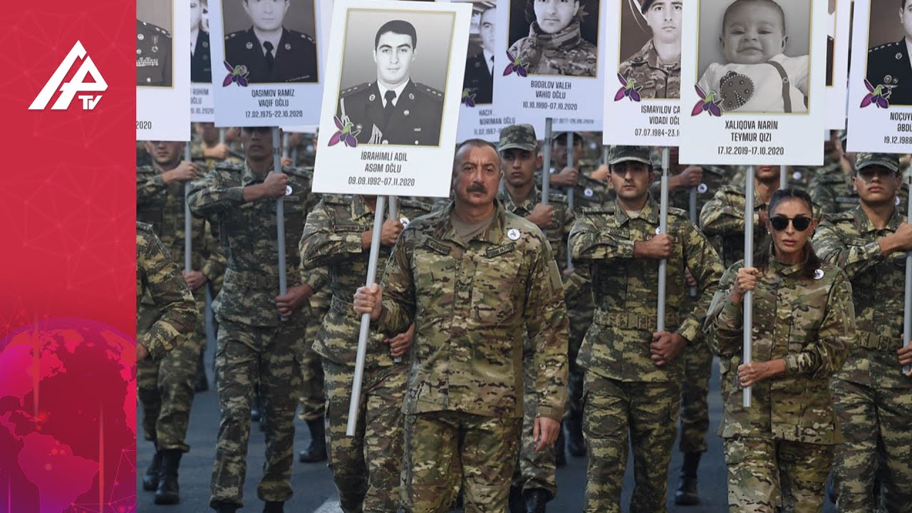 Prezident və Birinci xanımın iştirakı ilə Bakıda şəhidlərin xatirəsinə yürüş keçirildi