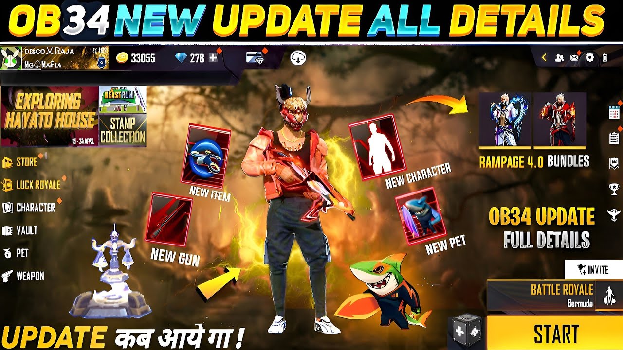 Ob34 Update Kab Aayega | Ob34 Update Free Fire Date | Free Fire New Update | FF New Update