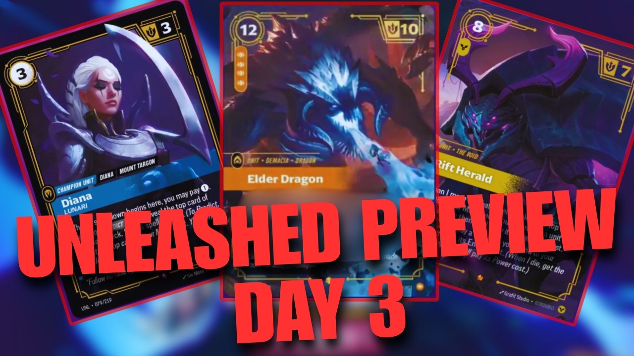 Riftbound Unleashed Preview Day 3 - ELDER DRAGON IS THE BEST CARD IN THE GAME!!
