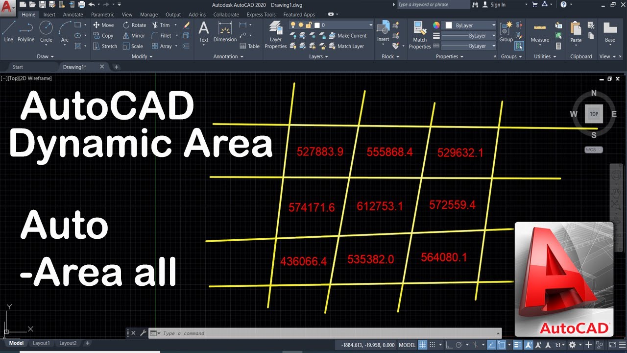 AutoCAD Dynamic Area & Automatically All Lot Area -Autolisp