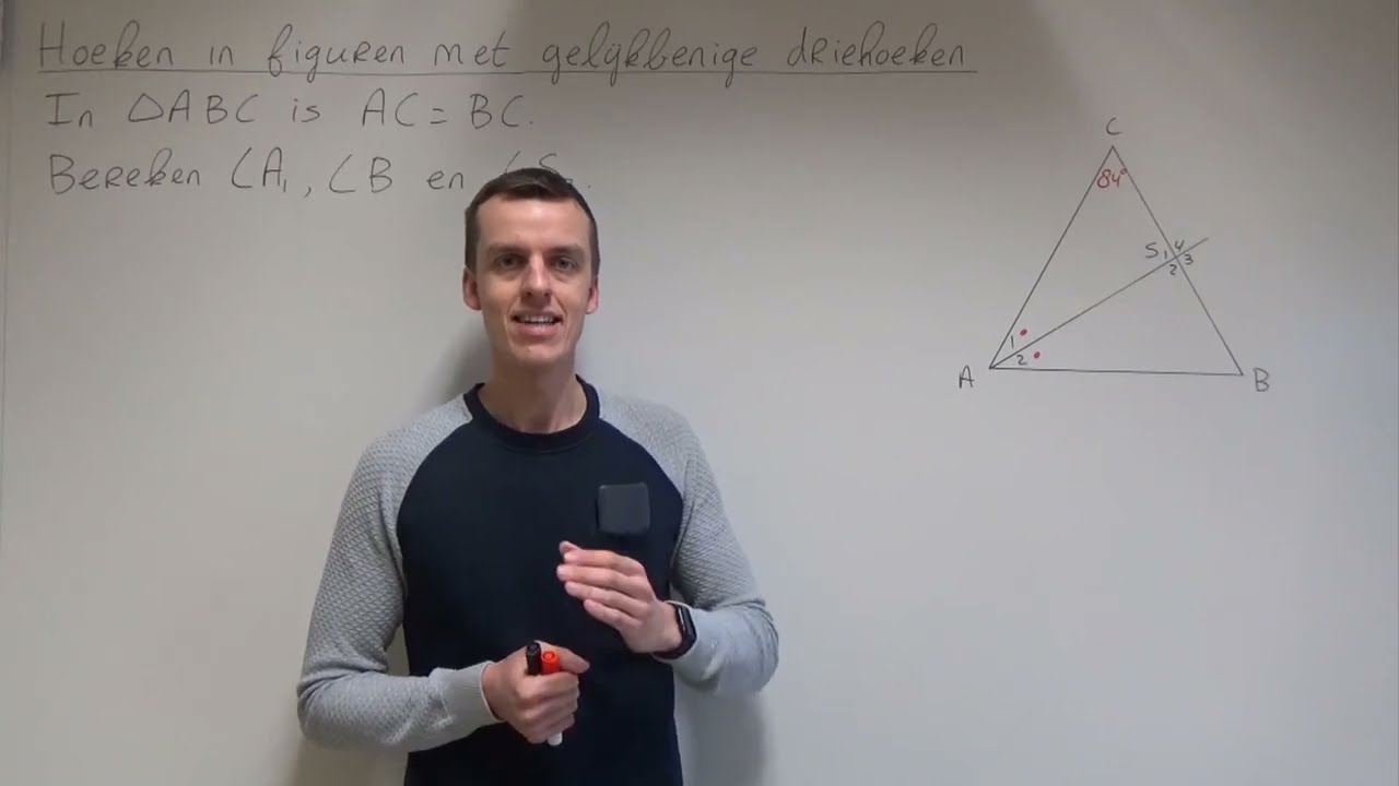 Hoeken in figuren met gelijkbenige driehoeken (1 HAVO/VWO)