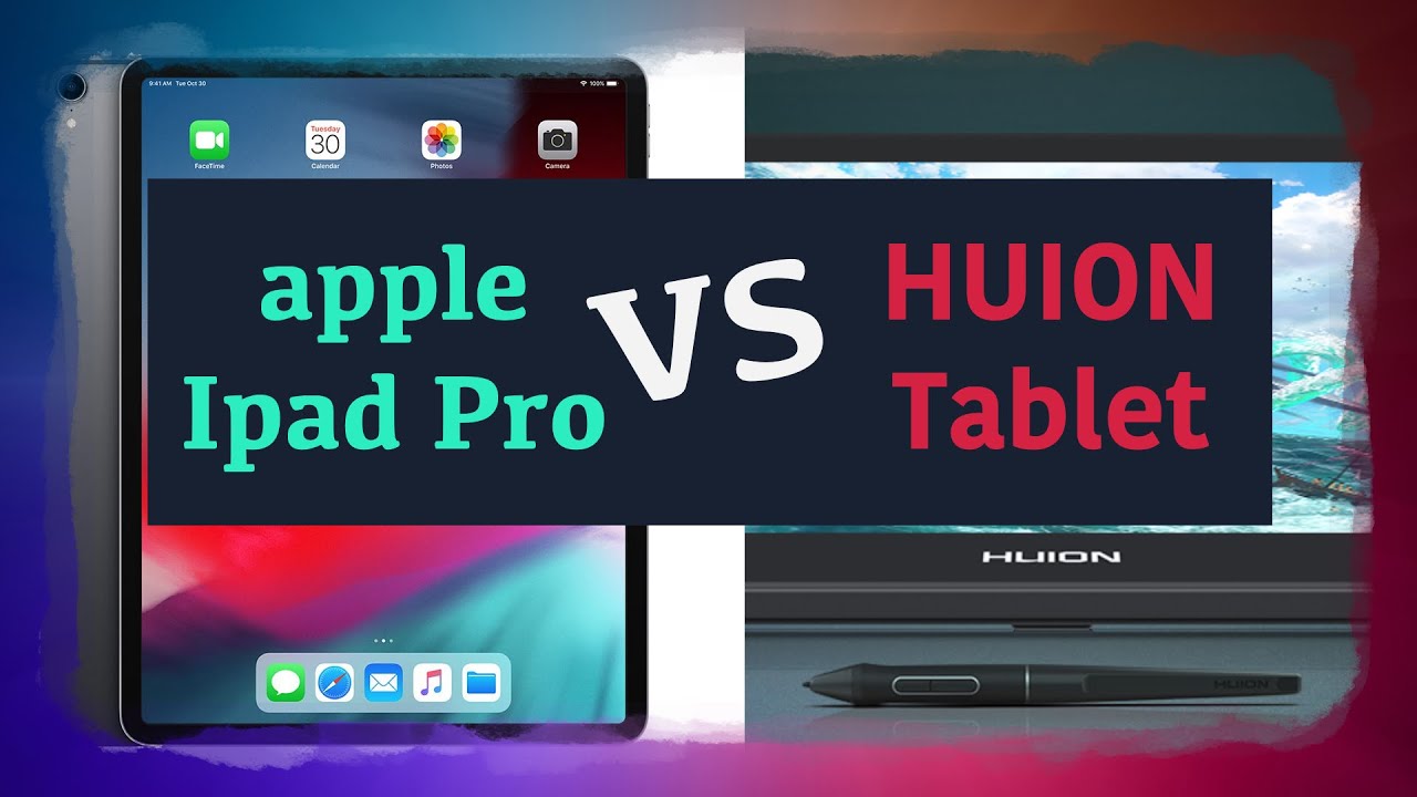 apple Ipad Pro vs  Huion Tablet