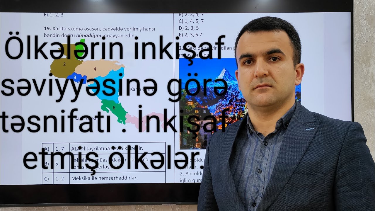 Ölkələrin inkişaf səviyyəsinə görə təsnifatı.İnkşaf etmiş ölkələr.