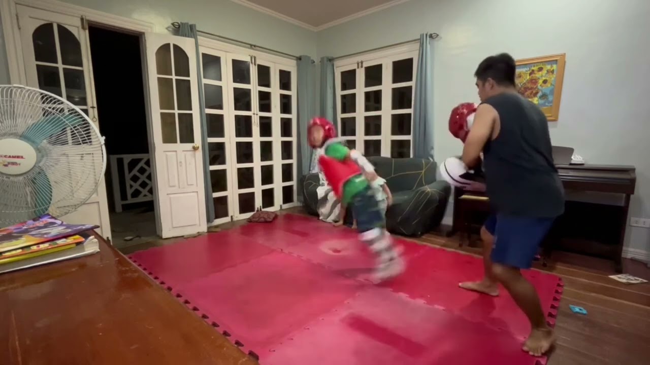 Taekwondo kids kicking drills (Jack Soledad @8)