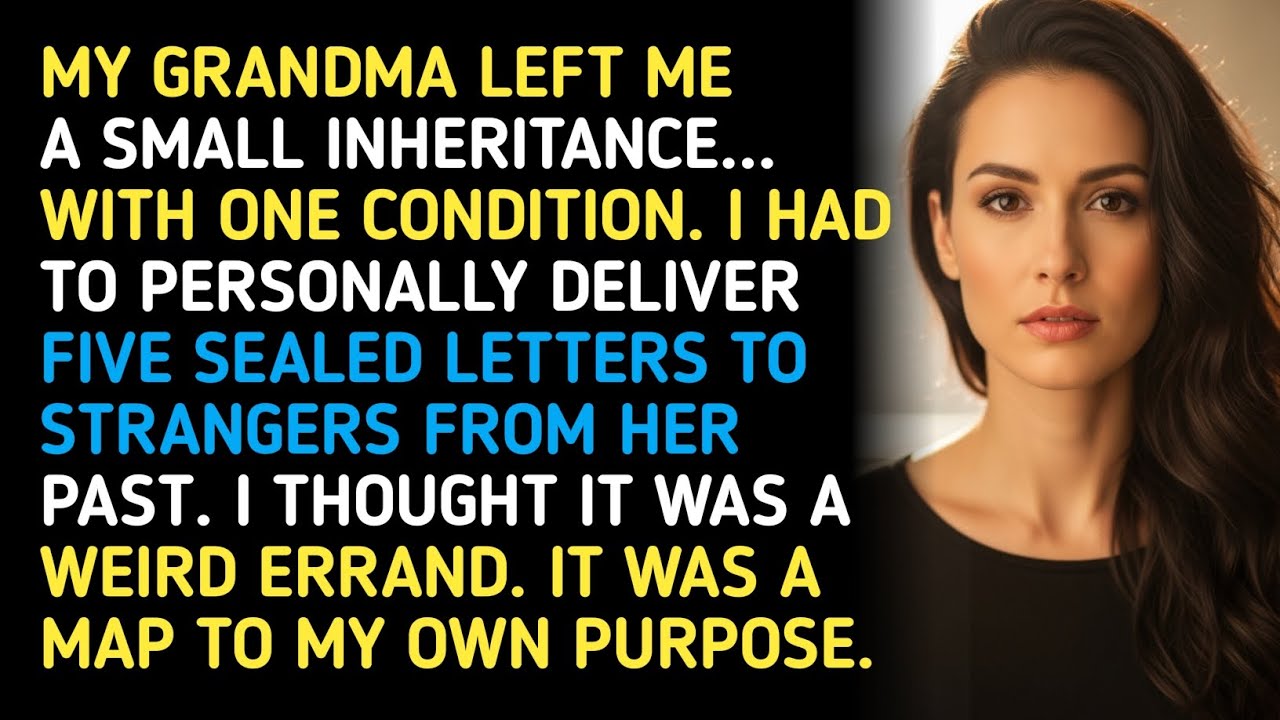 MY GRANDMA LEFT ME A SMALL INHERITANCE... WITH ONE CONDITION. I HAD TO PERSONALLY DELIVER FIVE... 