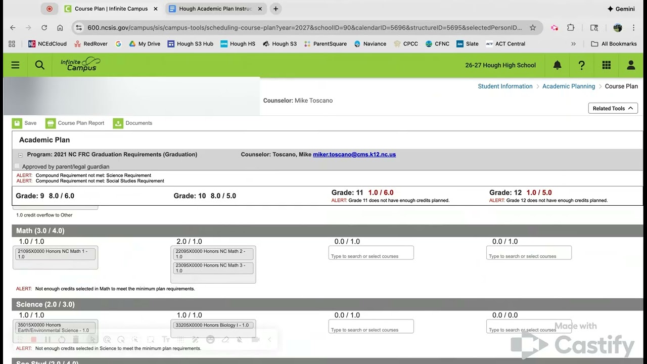Infinite Campus - Academic Plan Tutorial