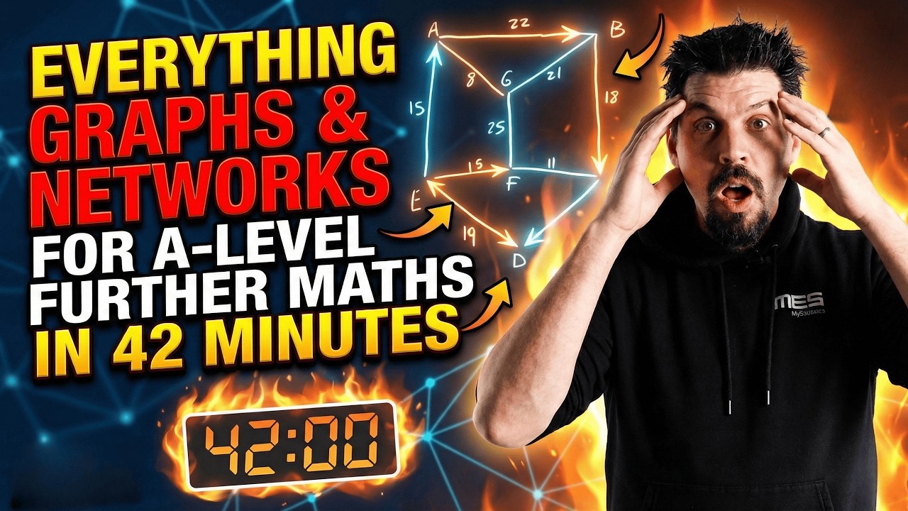 Everything Graphs & Networks for A-level Further Maths in 42 Minutes