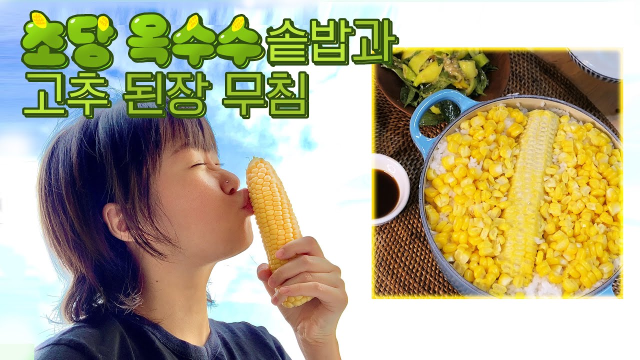 초당 옥수수 솥밥과 올리브유?