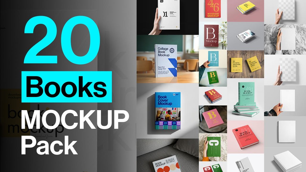 Free Books Mockup Pack to Download