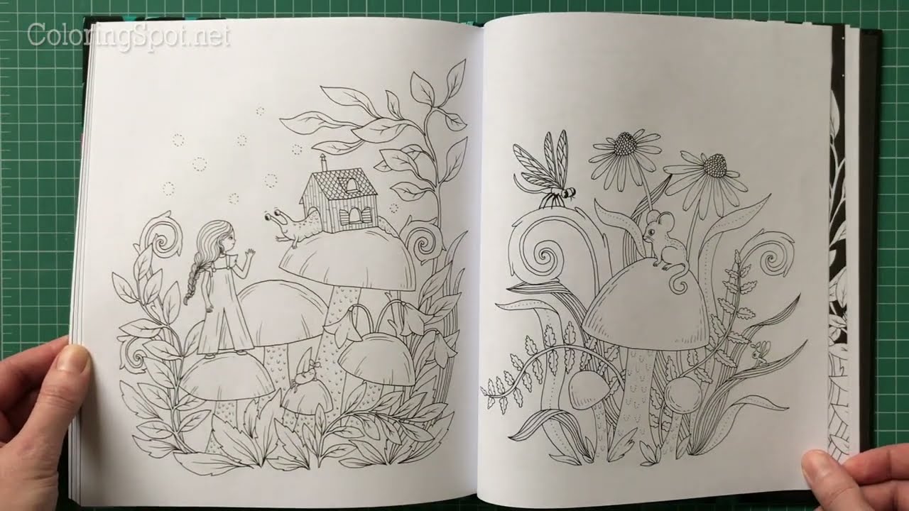 Favourite Colouring Books: Moon Valley - Maria Trolle - Flip-Through