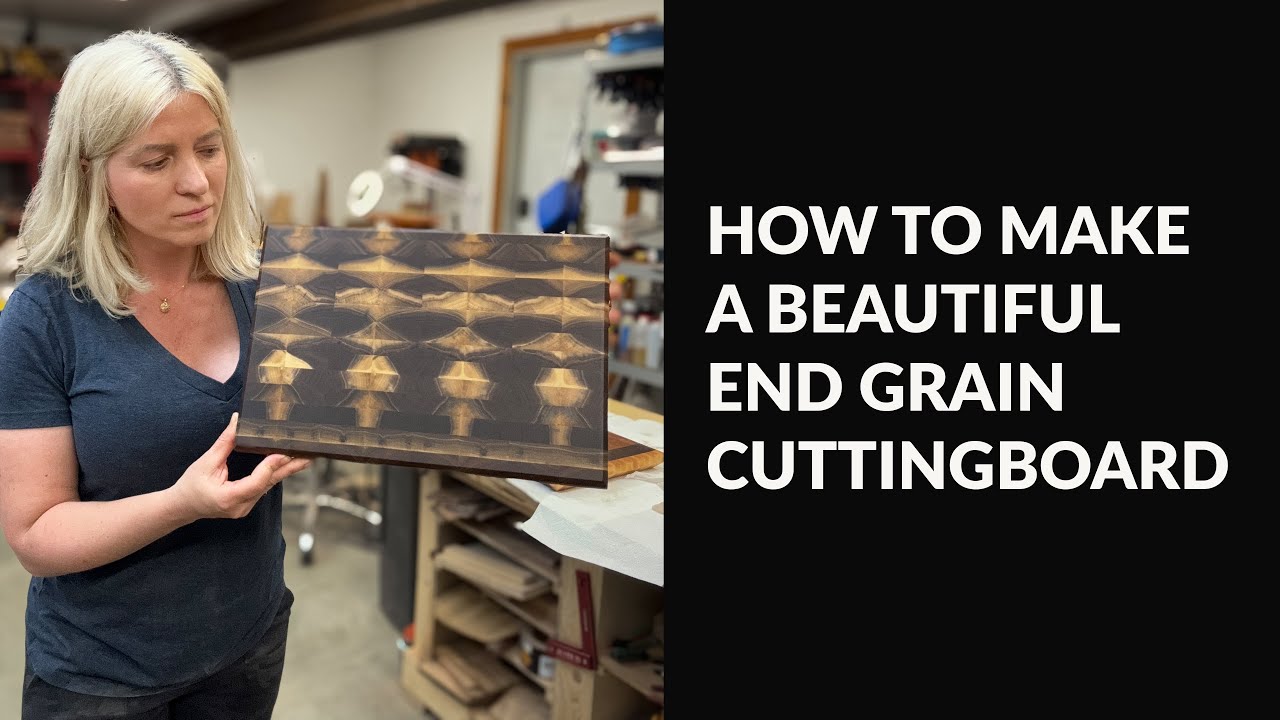 How to make a beautiful grain cutting board. Great gift, easy to make . Woodworking project.
