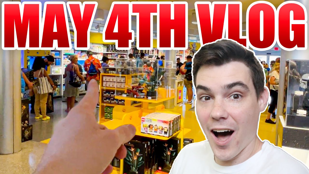 INSANE LINE at DISNEY LEGO STORE on MAY 4th! Buying LEGO Star Wars & MORE! (MandR Vlog)