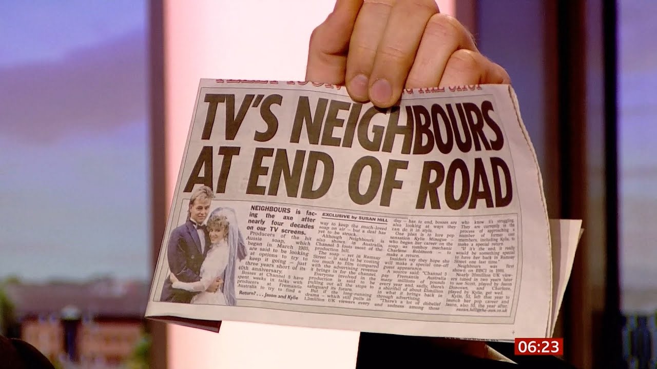 Television soap 'Neighbours' facing the axe for good (UK/Australia) - BBC News - 6th February 2022