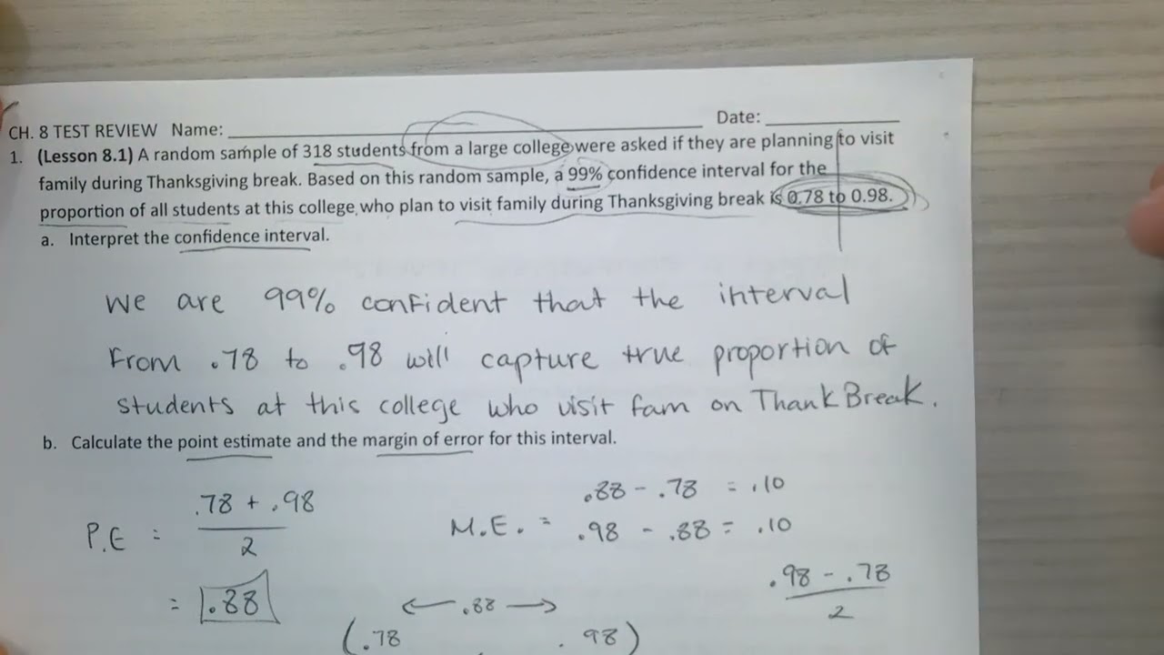 Ch 8 Test Review PEREZ (low volume sorry.  use captions if needed.)
