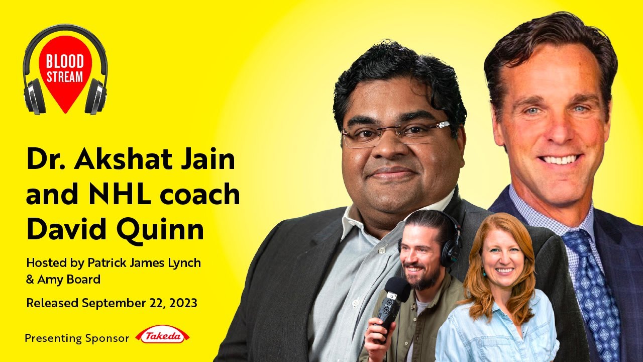 Dr. Akshat Jain and NHL Coach David Quinn