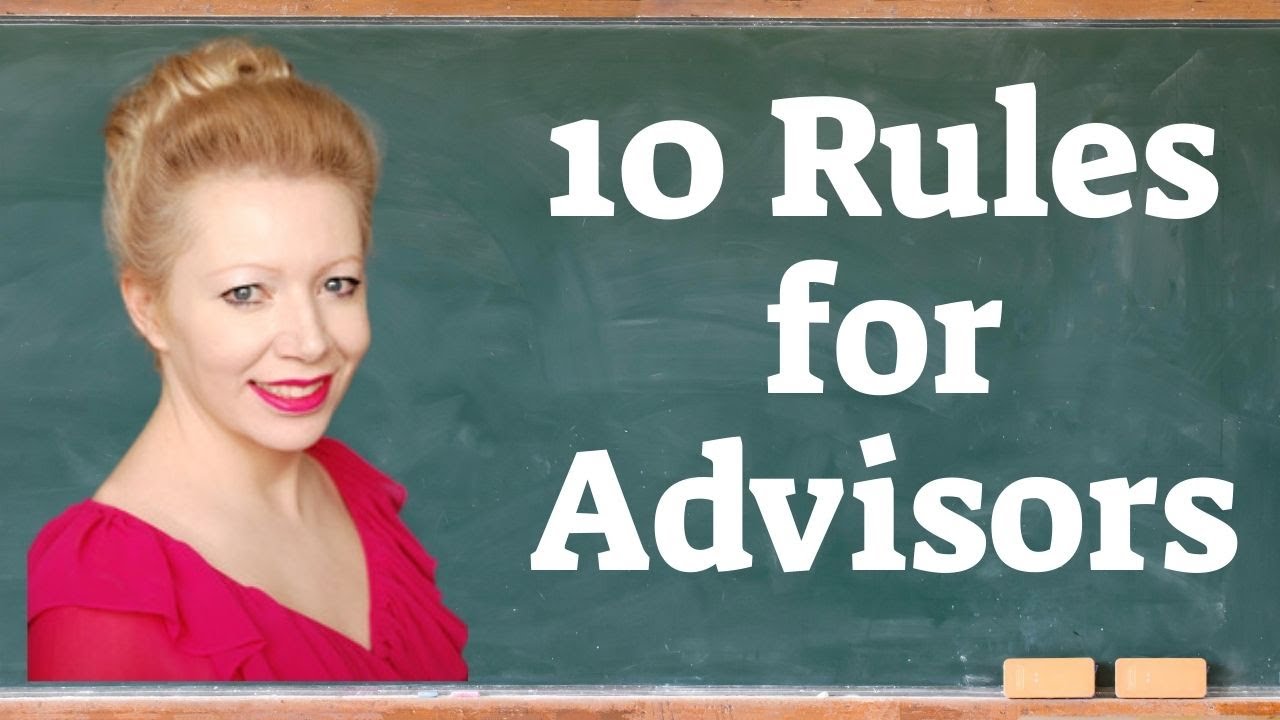 10 Platinum Rules for Advising PhD Students