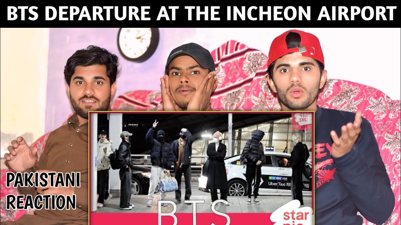 Bts Departure At Incheon Airport - Pakistani Reaction - Usman Rajpoot