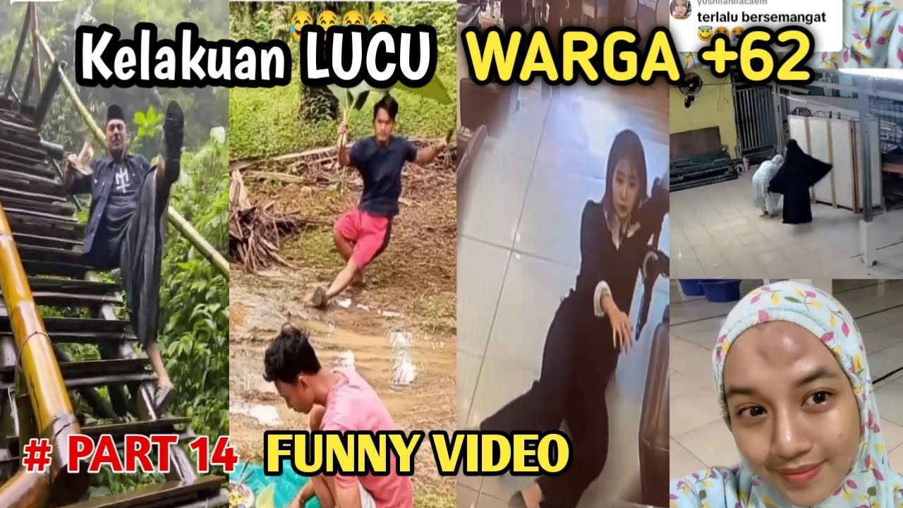 KUMPULAN VIDEO LUCU NGAKAK TERBARU WARGA +62 BIKIN SAKIT PERUT | HIBURAN KOCAK PART 14