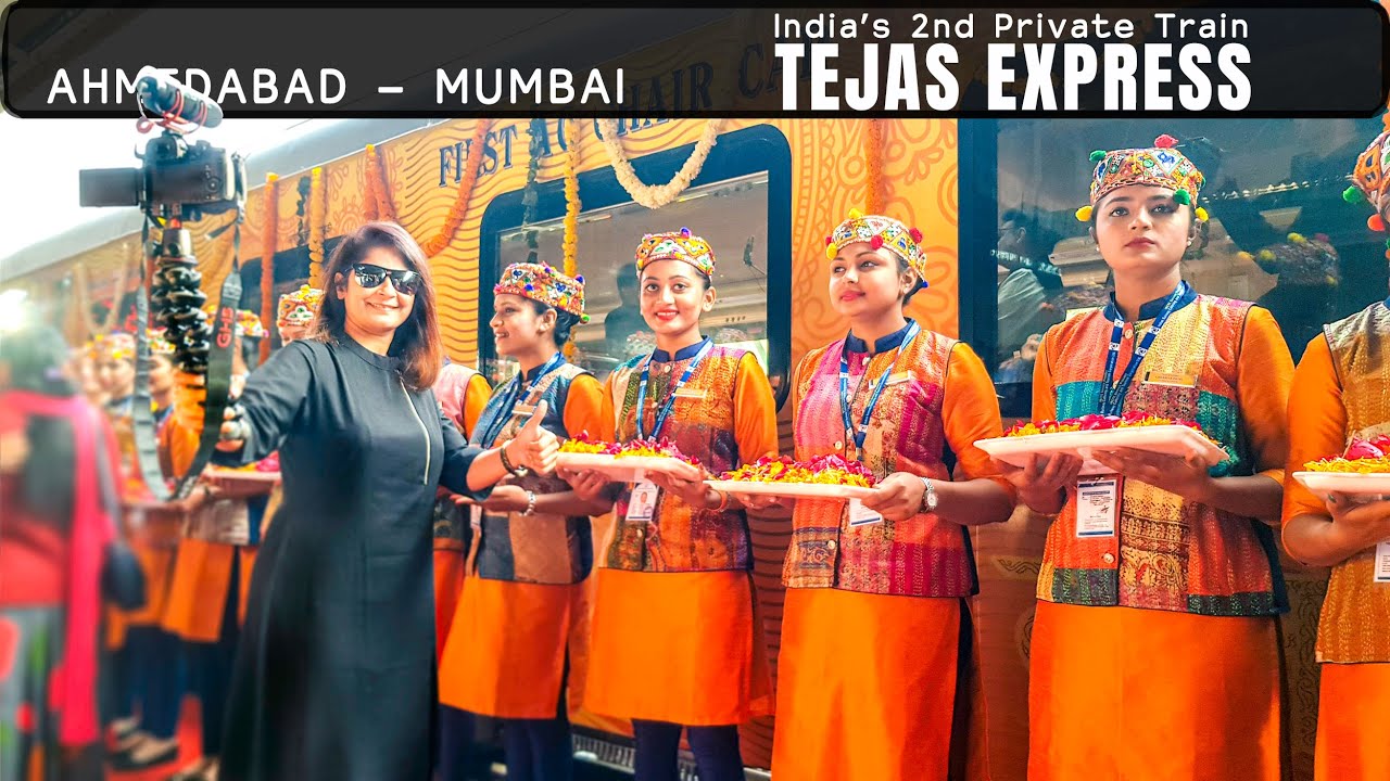 IRCTC Ahmedabad-Mumbai Tejas Express, Executive Class Full Journey | Tejas Train Vlog