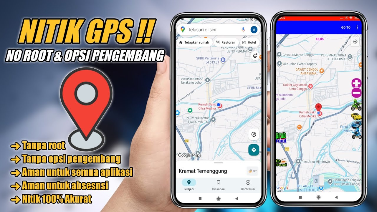 NITIK LOKASI FAKE GPS ABSENSI TANPA ROOT & OPSI PENGEMBANG
