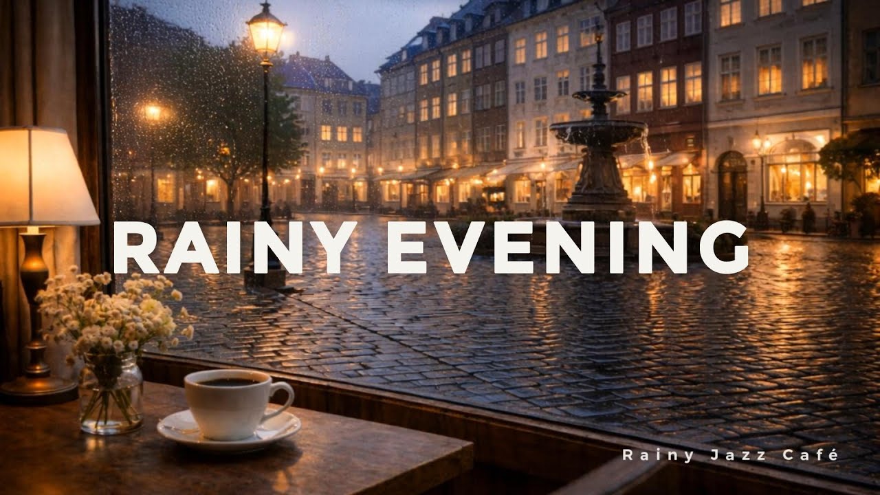 Rainy Cafe Jazz ☕ Cozy Rainy Evening Caf&eacute; Ambience | 3 Hours | Rainy Jazz Caf&eacute;