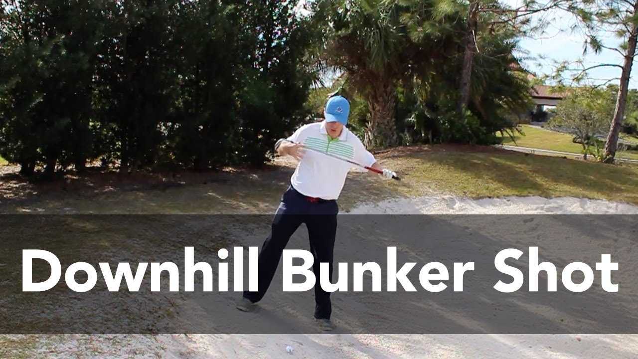 How to Hit a Downhill Bunker Shot | Golf Instruction | My Golf Tutor