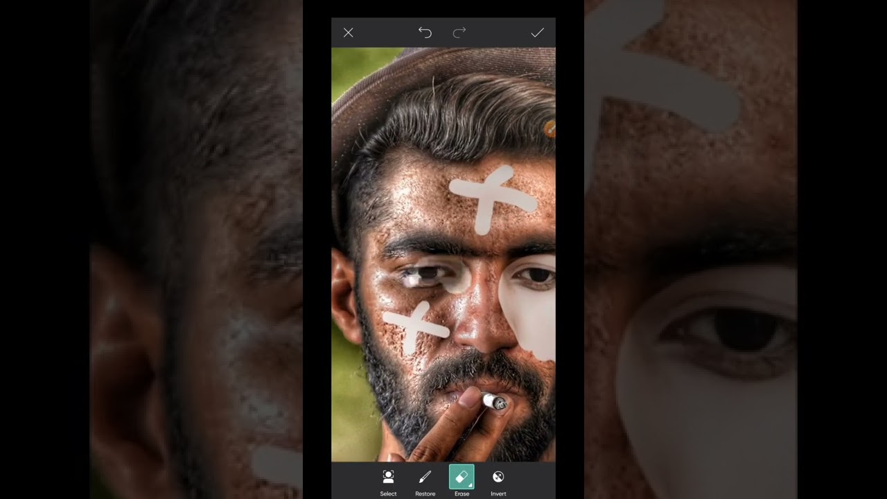Face Smooth New Trick || Hard Smooth Photo Editing #shorts