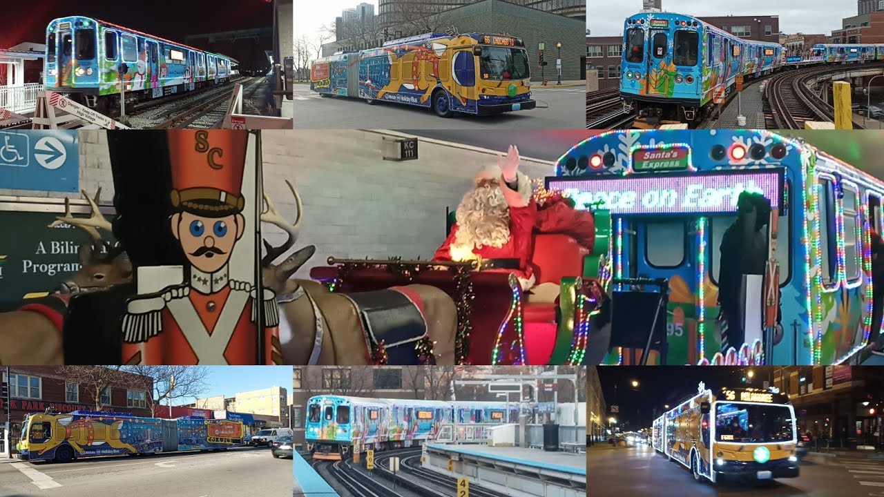 CTA 2022 Allstate Holiday Bus/Train Sightings