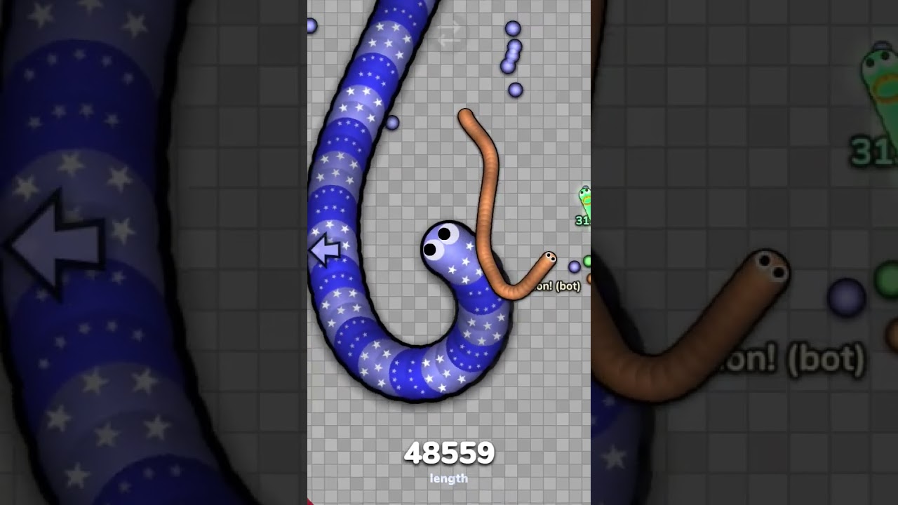 How i didn't died? #slitherio #snakegame #shorts