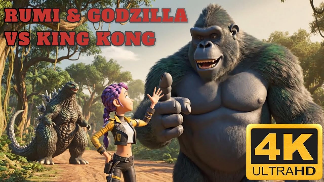 King Kong vs Rumi & Godzilla – The Ultimate Jungle Race!