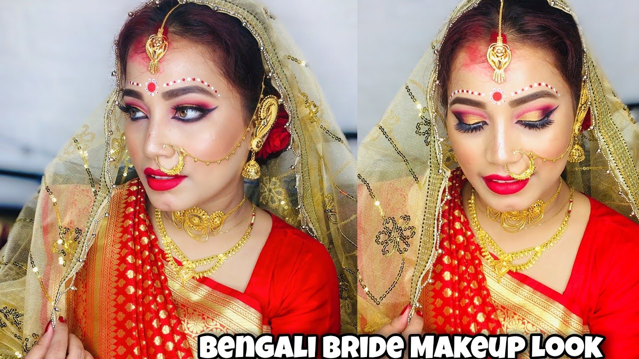 Bengali Bridal Makeup Look || Bengali Bride Makeup Step By Step || Bridal look|| Myself Riya