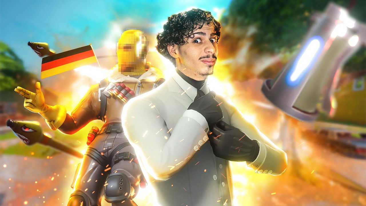 Je Tombe avec un Allemand sur fortnite ( C'est Trop Drôle )