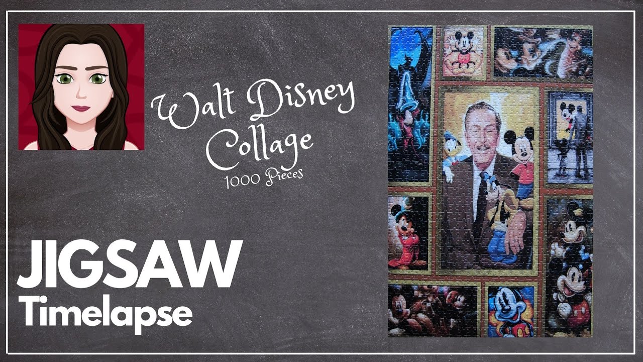 🧩 Walt Disney Collage Wooden Puzzle Timelapse | 1000-Piece Magical Build ✨