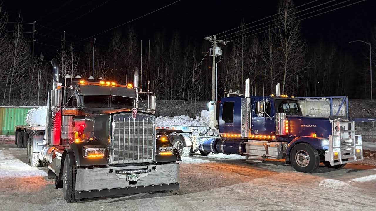 Hauling Dirt In Subzero temps in Alaska- Trucking with the man @StealthTransport
