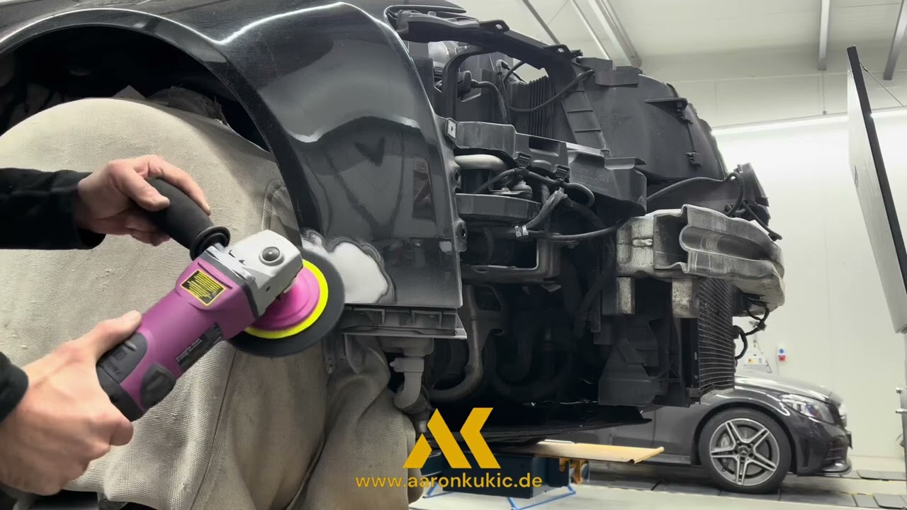 Aluminium Kotflügel Instandsetzung 