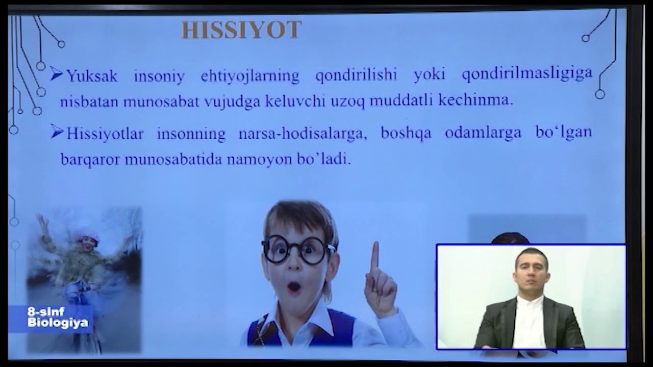 8-синф. Биология дарси. 03.04.2020 й.