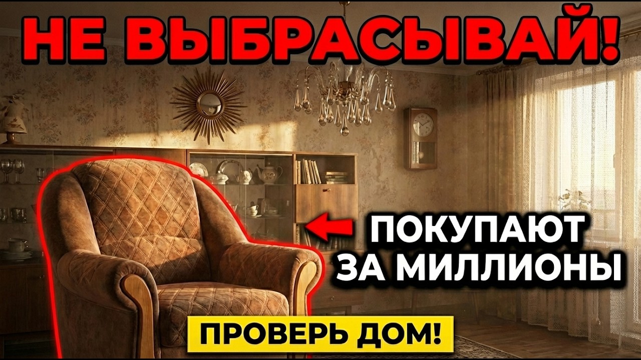7 СОВЕТСКИХ ПРЕДМЕТОВ ИНТЕРЬЕРА, которые скупают за ОГРОМНЫЕ ДЕНЬГИ! Какие из них стоят у вас дома?