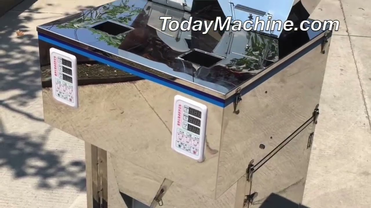 Mini Vibration Semi Automatic 10 1000g coffee pellet Weighing and Filling Machine