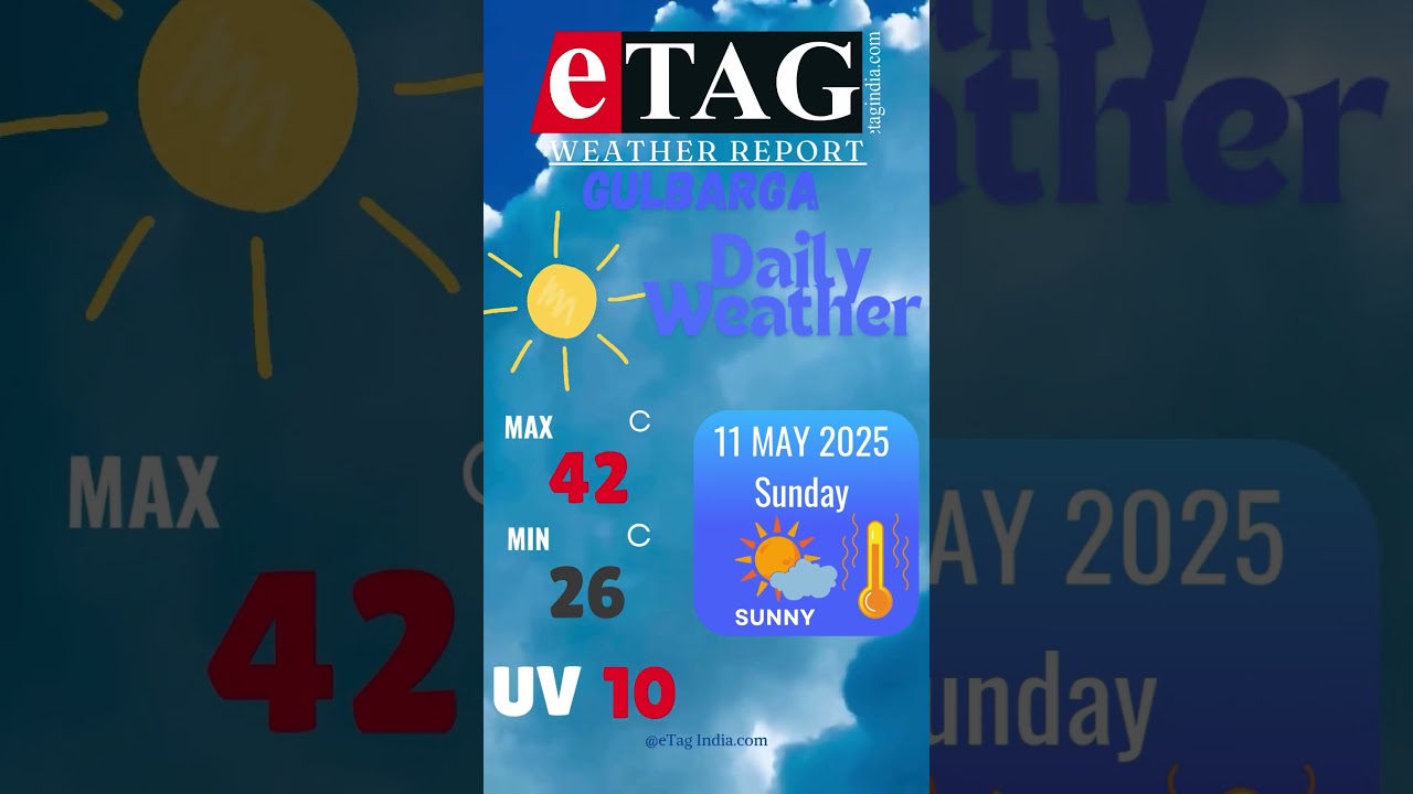 Gulbarga Weather Update 11 May 2025 #GulbargaWeatherUpdate #Kalaburagi #KarnatakaHeatwave #mosam