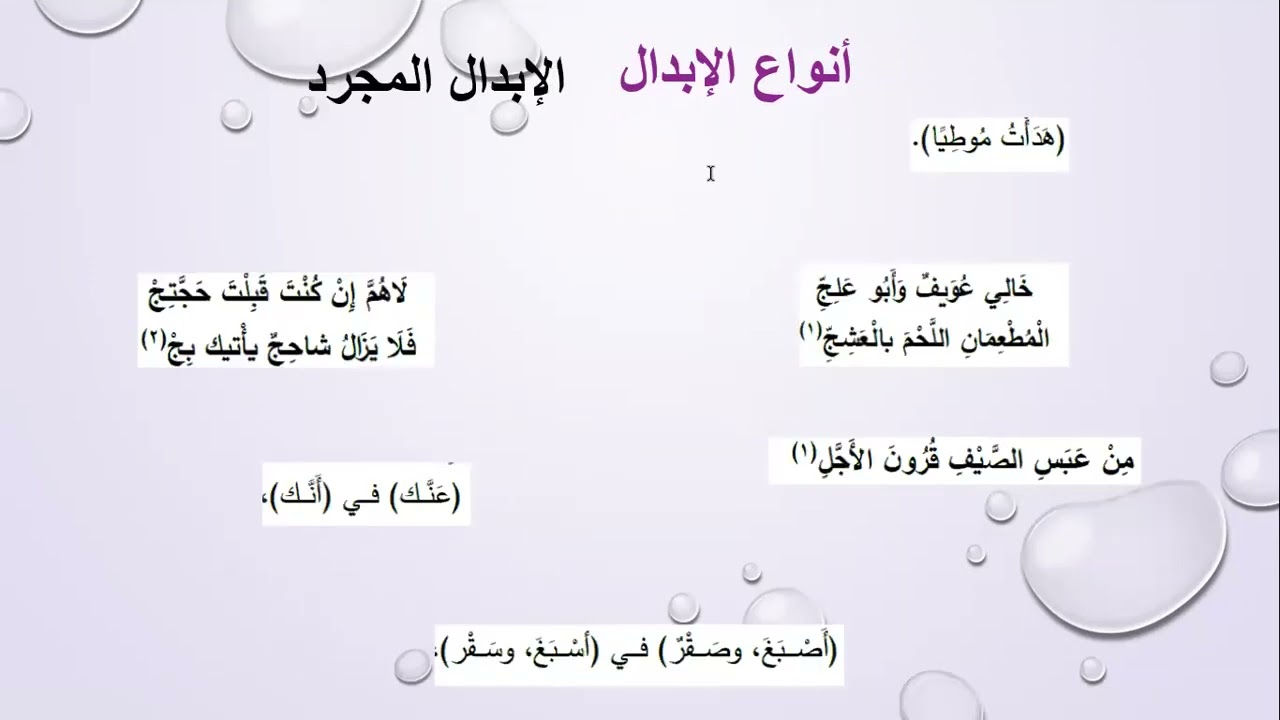 مقدمة في الإبدال والتعويض والإعلال 1