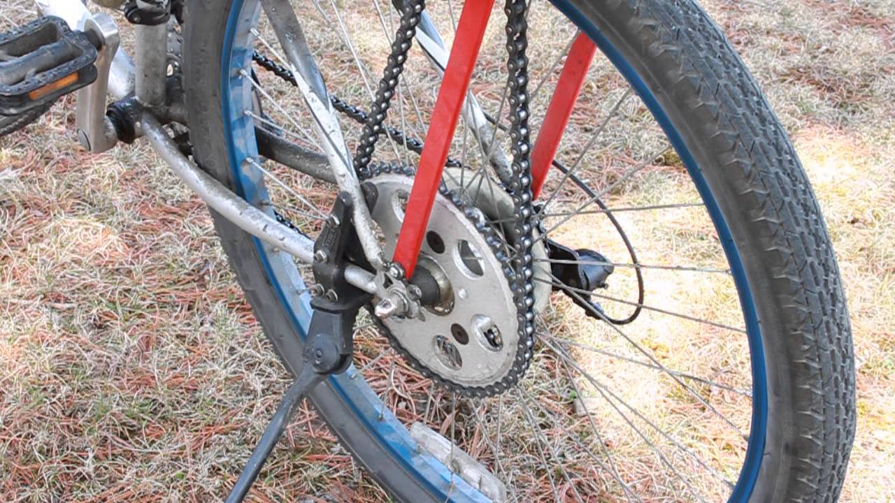 friction drive/chain drive bicycle engine kit - PROTOTYPE VID 2 of 2