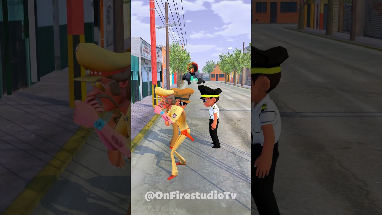 Inspector Chingum Hit a Street light with Little Singham Familly in OHIO #ytshorts #viral