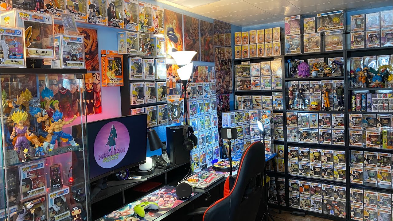 COLLECTION ROOM TOUR UPDATED 2023 | FUNKO POPS | FIGURES | ANIME PRINTS | MAN CAVE TOUR